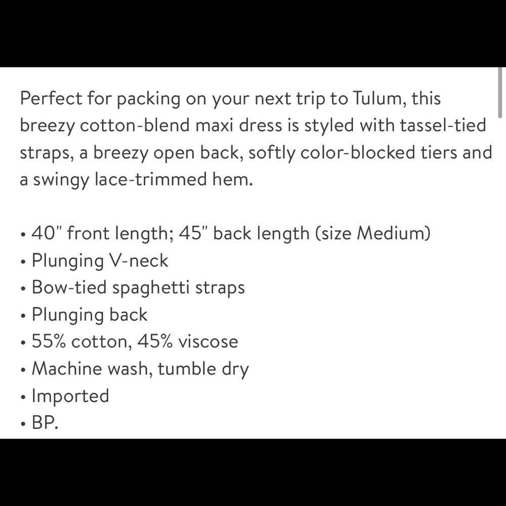 Sun & Shadow Cotton Color Block Maxi Dress/Cover … - image 4